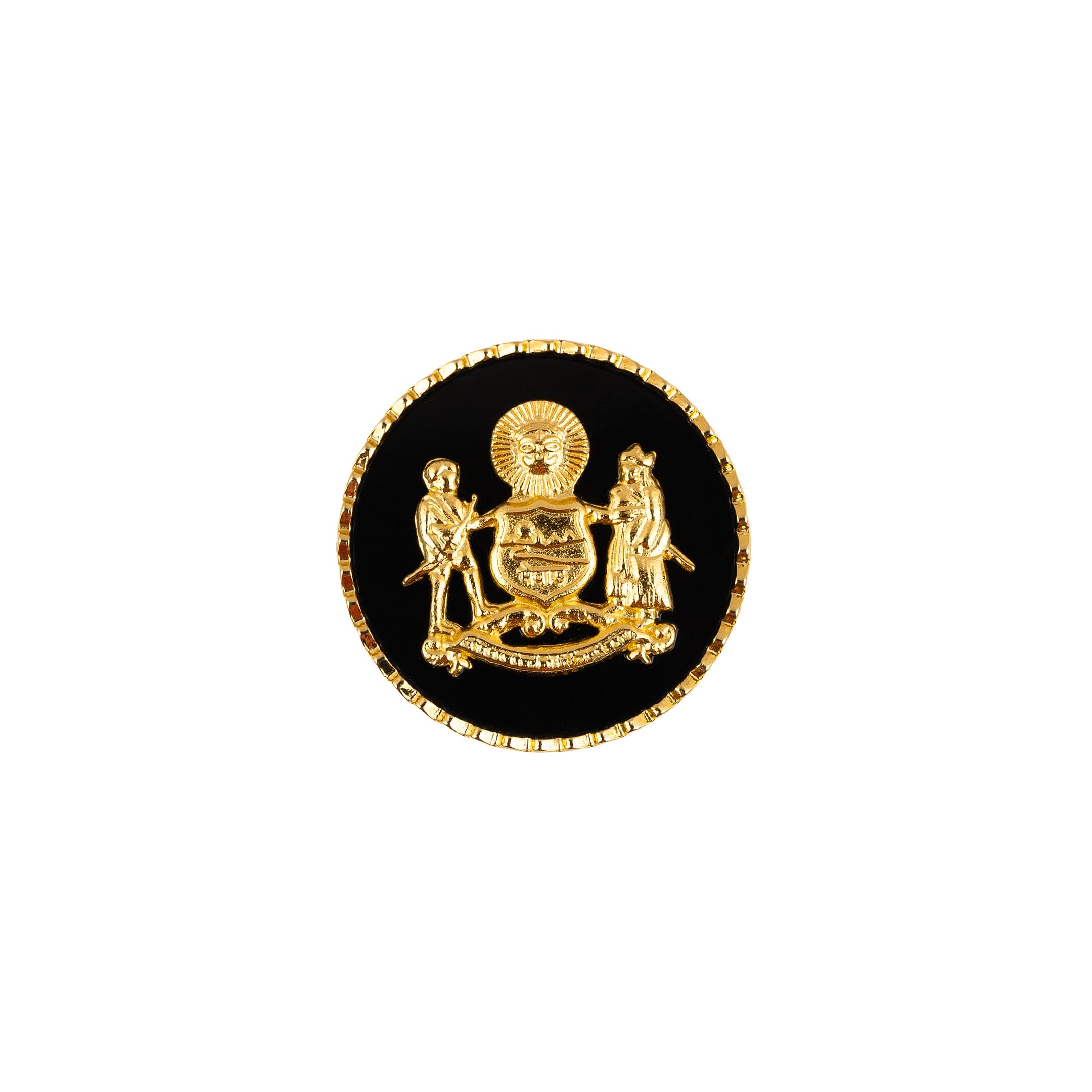 Mewar Clan Gold Plated Black Buttons