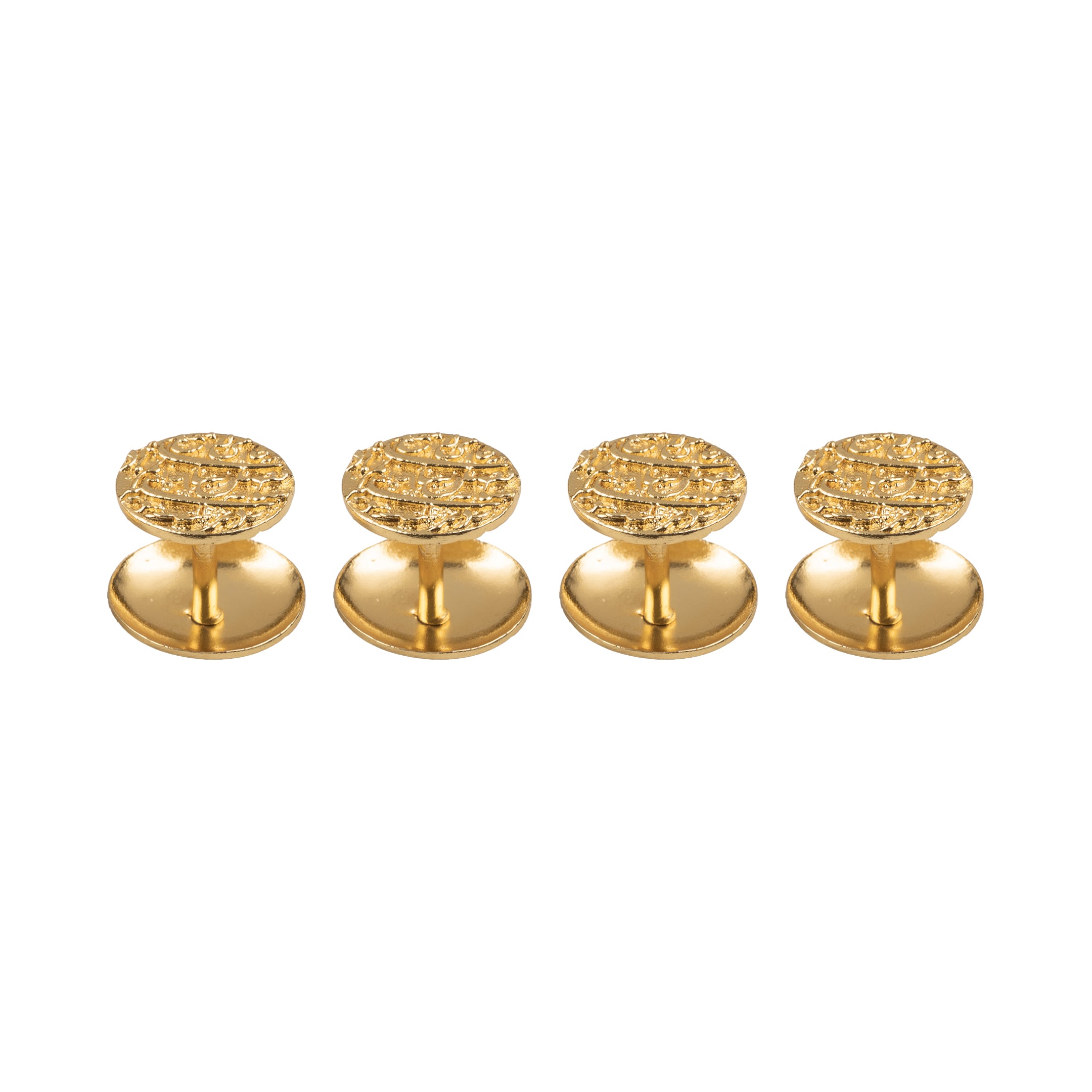 Gold Plated Mohar Kurta Button Set of 4