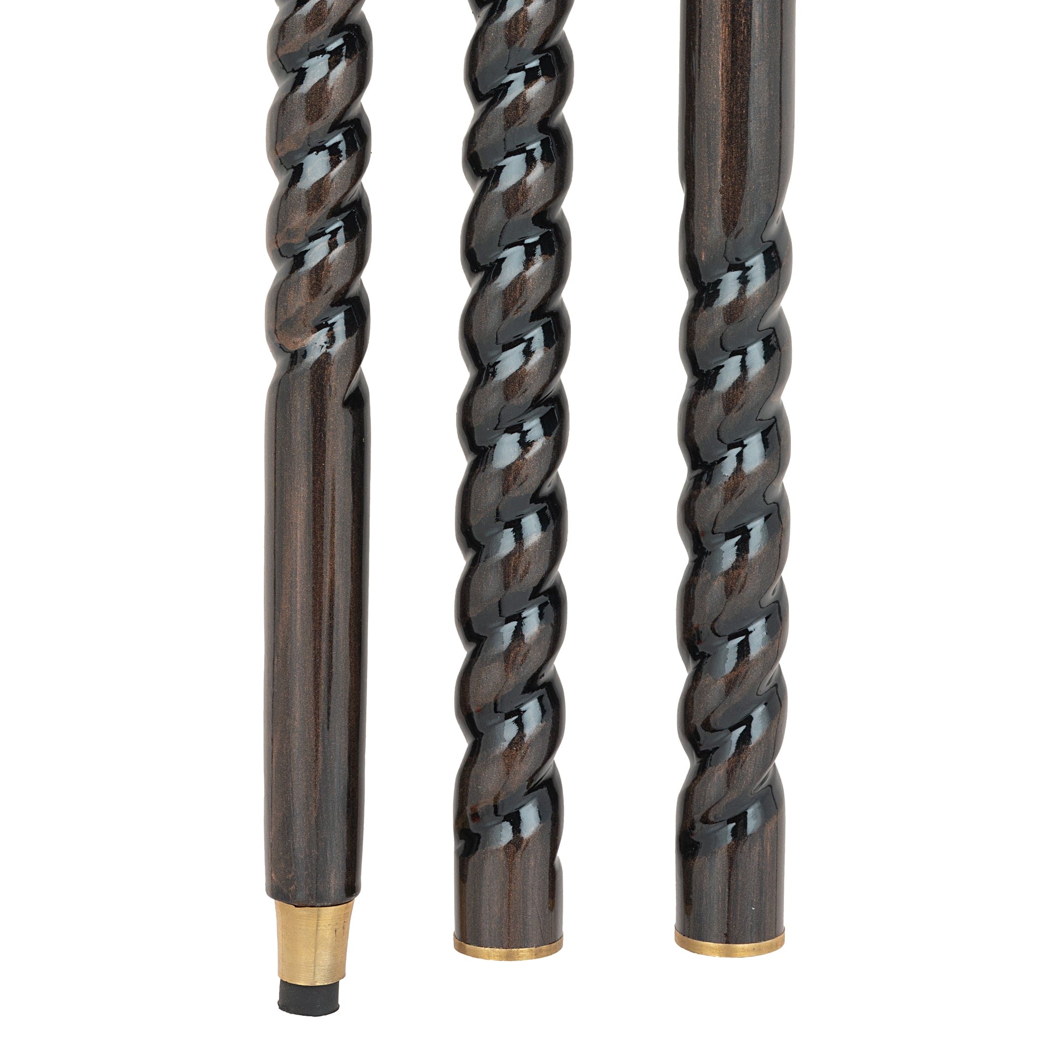 Copper Shade Handcrafted Beechwood Folding Walking Stick with Twisted Barrel Handle