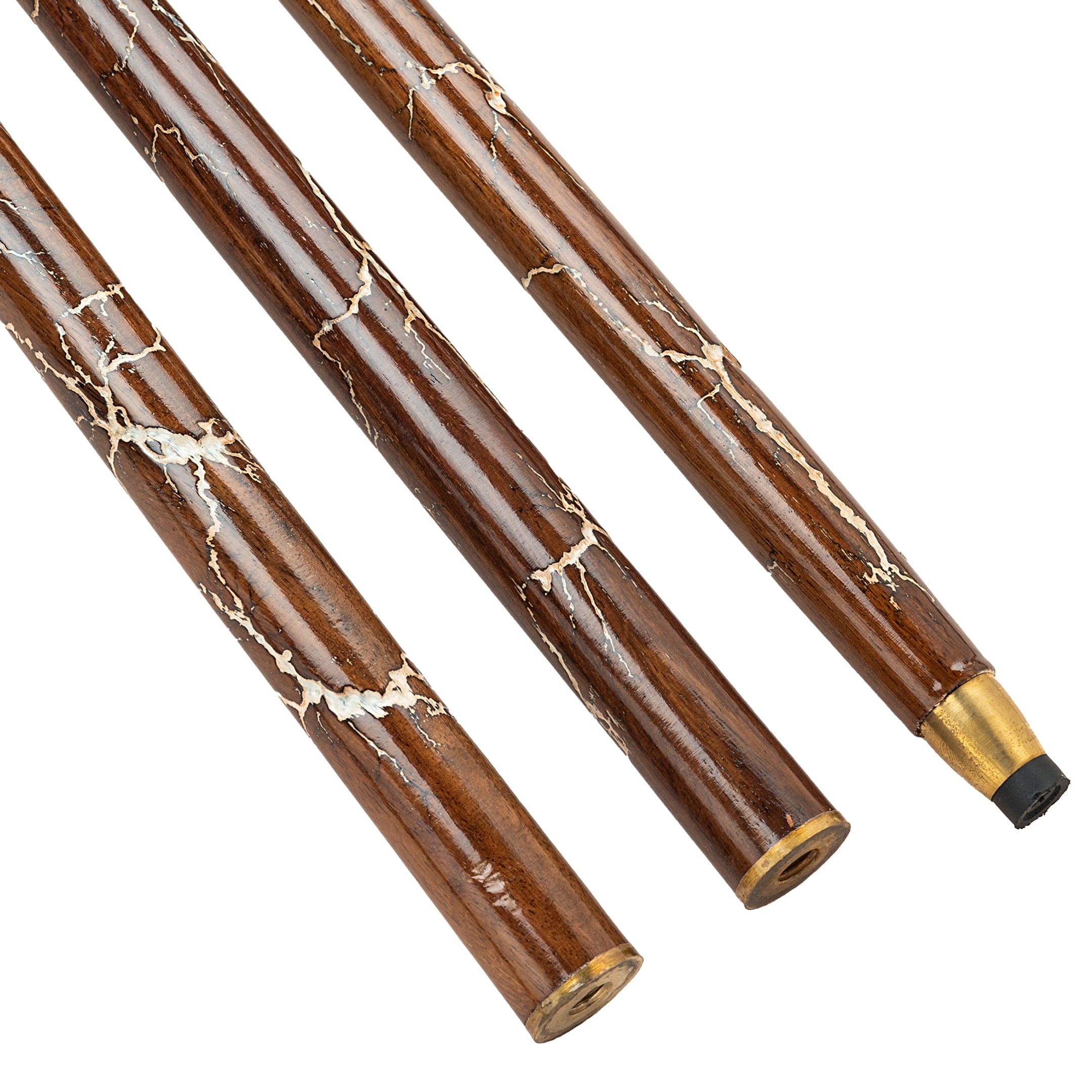 Vintage Style Handcrafted Indian Rosewood Walking Stick Vintage Three Piece Cane