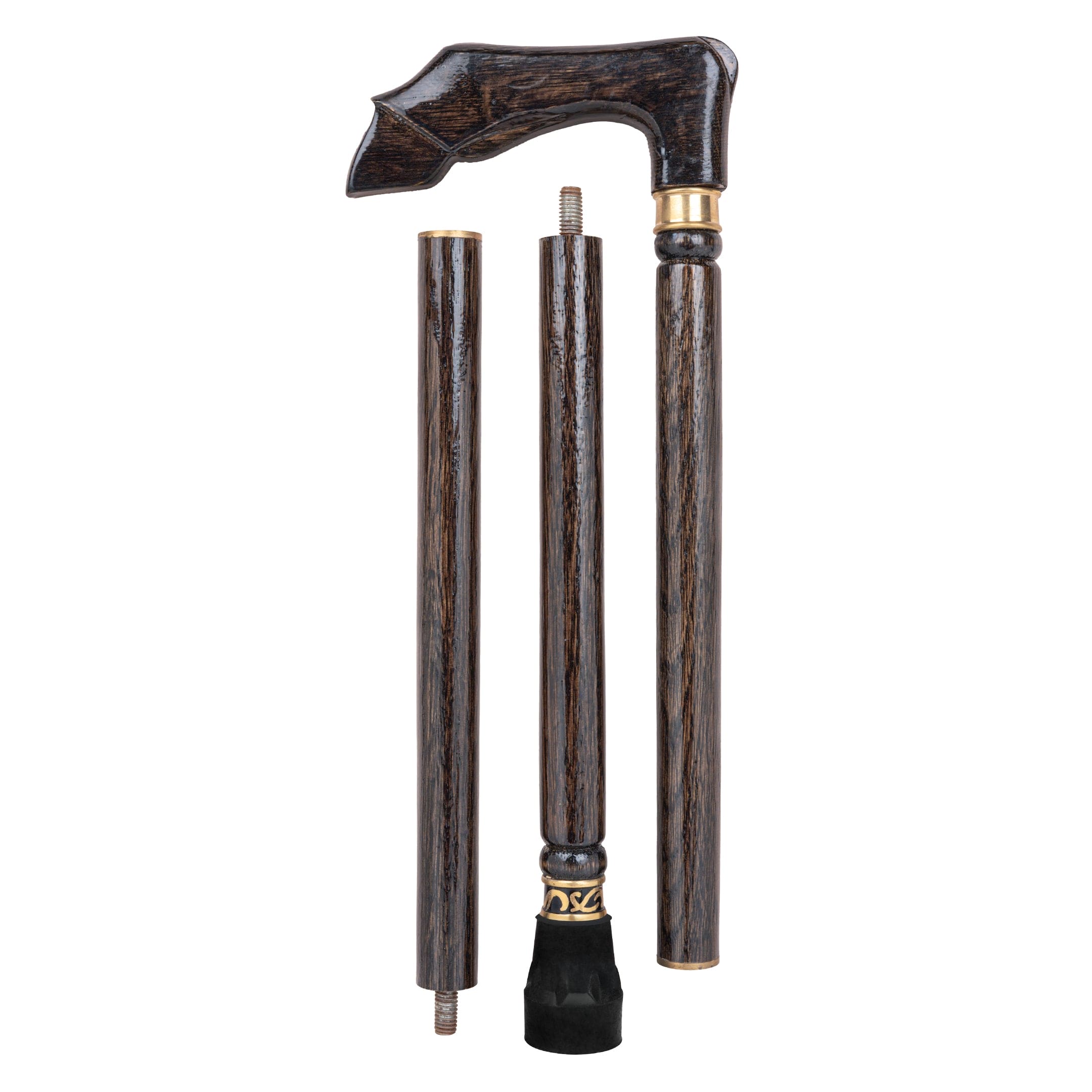 Horseleg Inspired walking Stick crafted in Walnut Shade Indian Rosewood