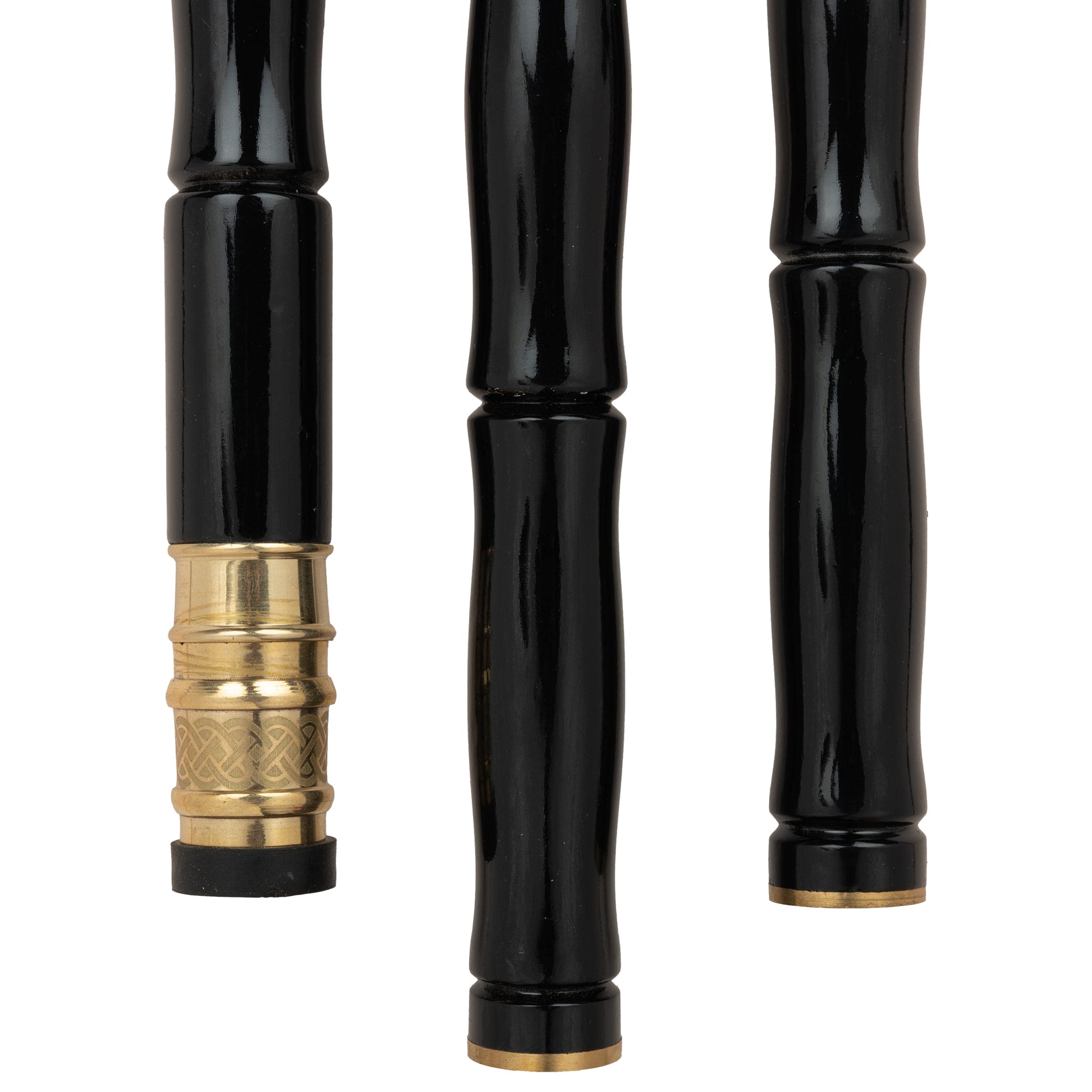 Antique Brass Cobra Head Handle Walking Stick crafted three fold in Beech Wood