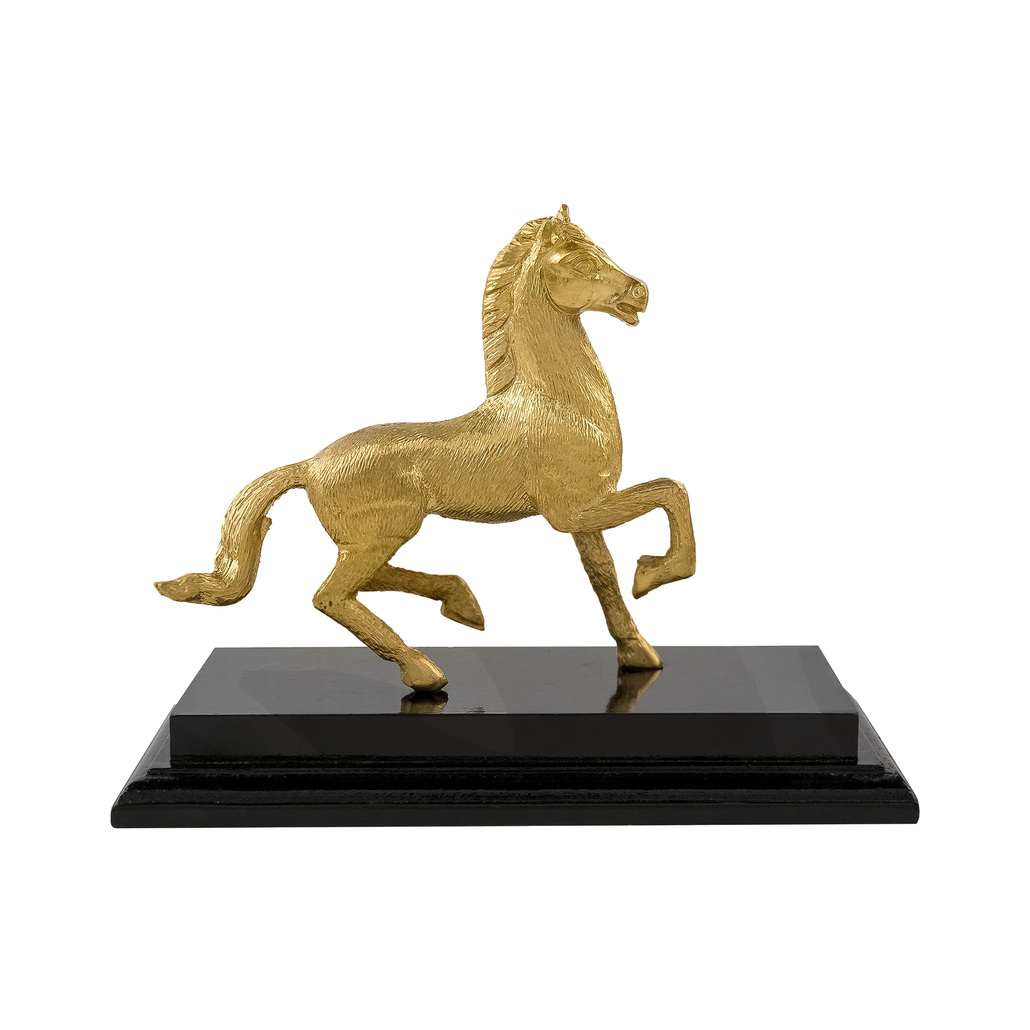 Brass Metallic Galloping Horse Trophy