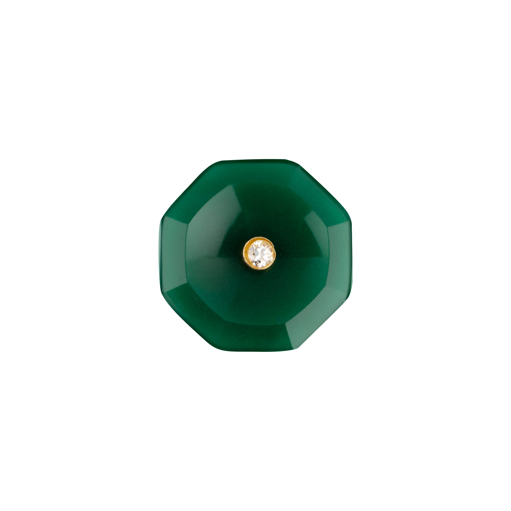 Octa Green Convex Onyx Buttons