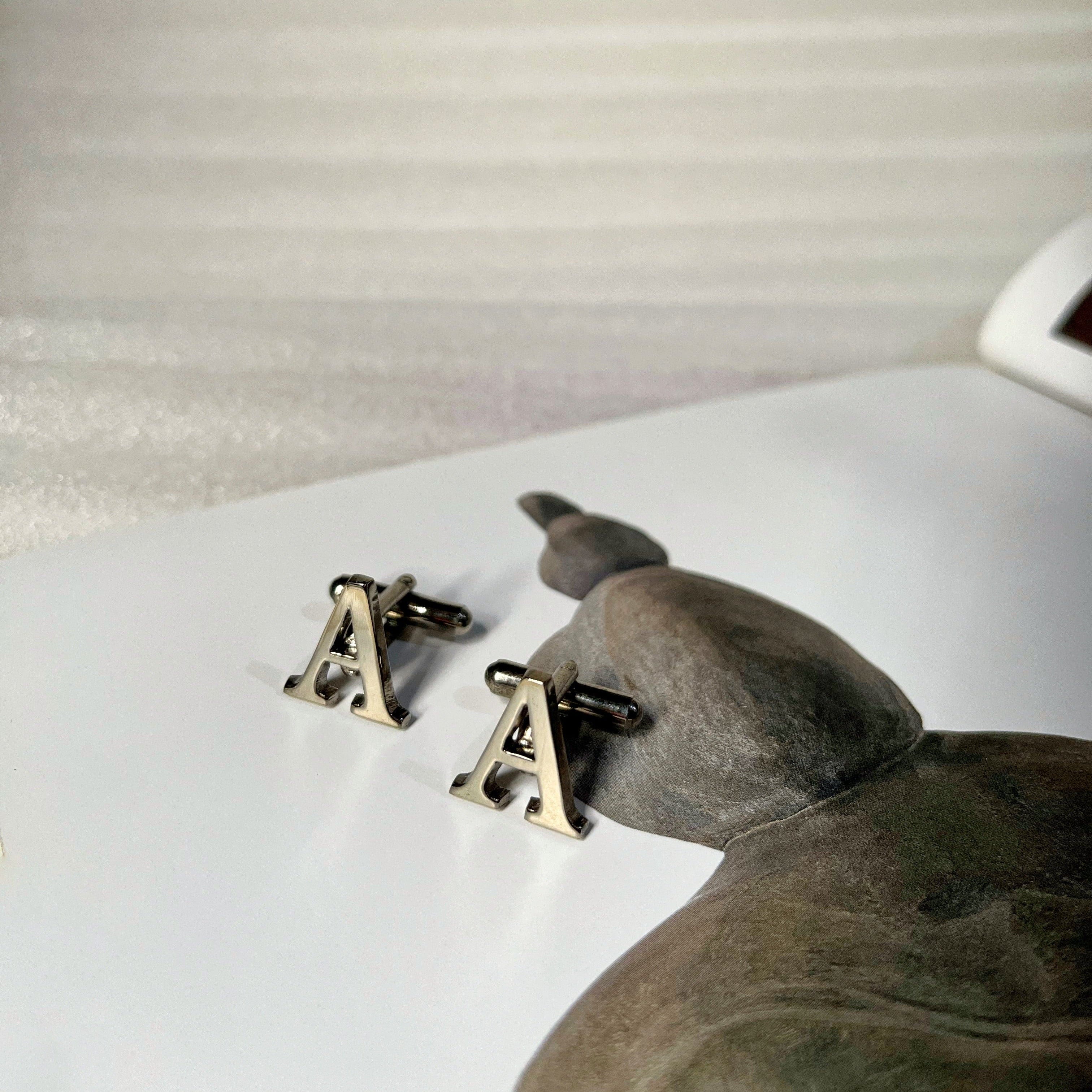 Single Letter Initial Cufflinks