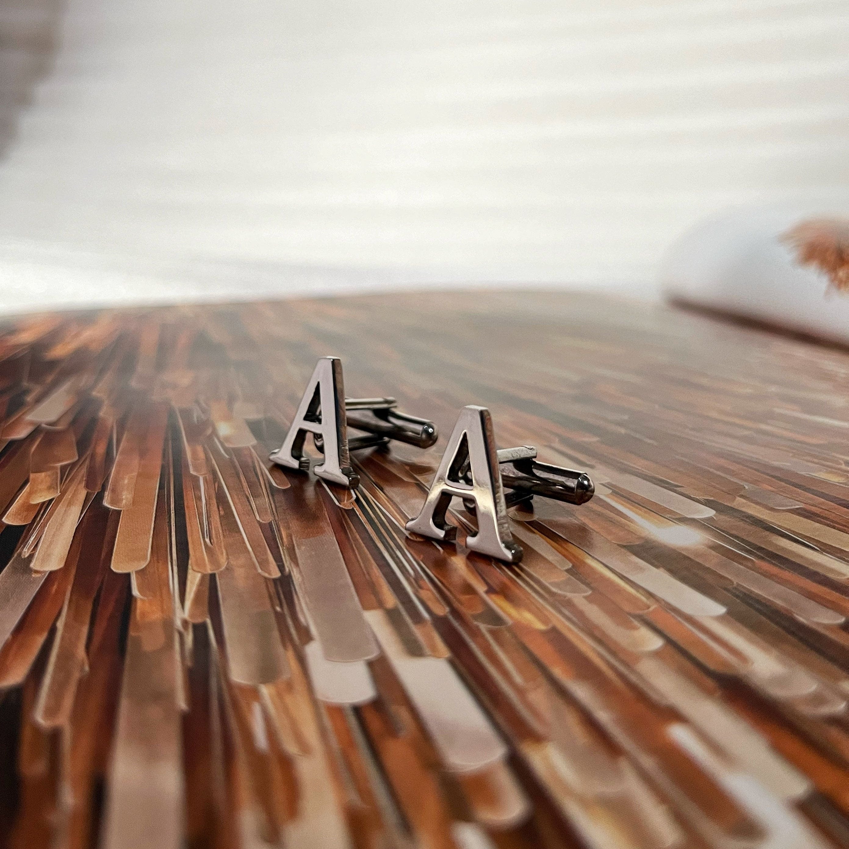 Single Letter Initial Cufflinks