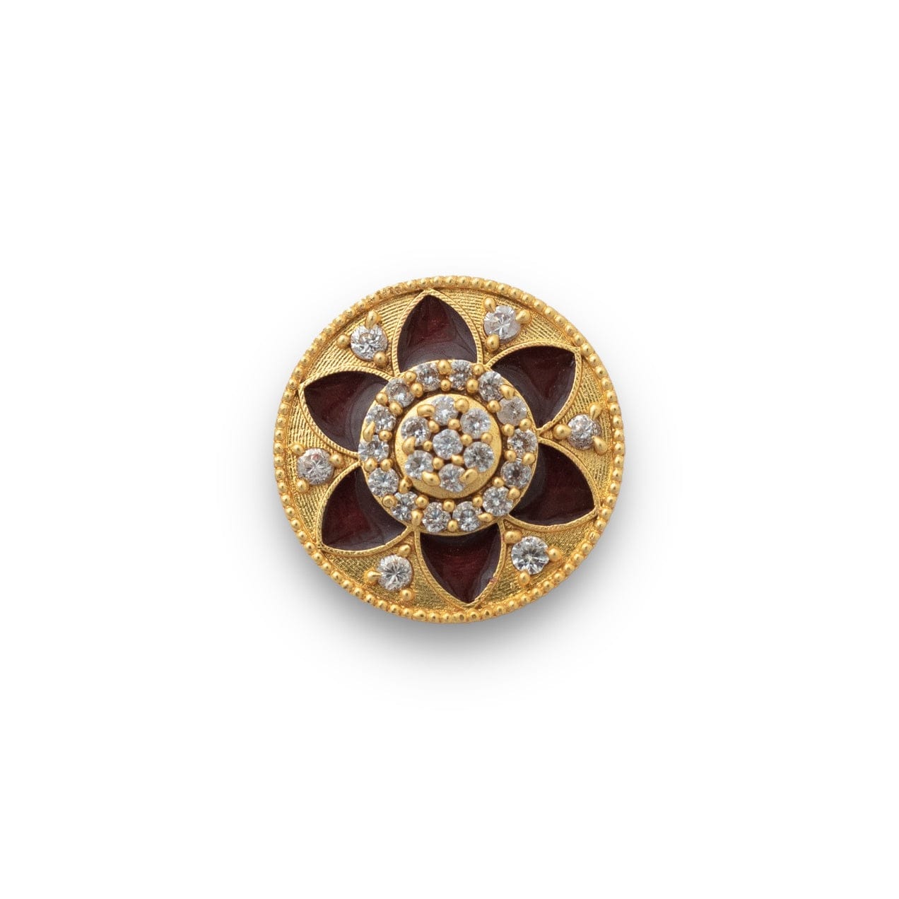 Maroon Lotus Floral Buttons | Fancy Buttons For Sherwani | JRT Handicrafts