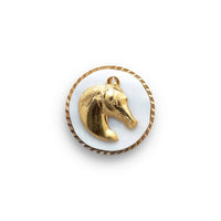 Stallion Head Mother of Pearl Buttons