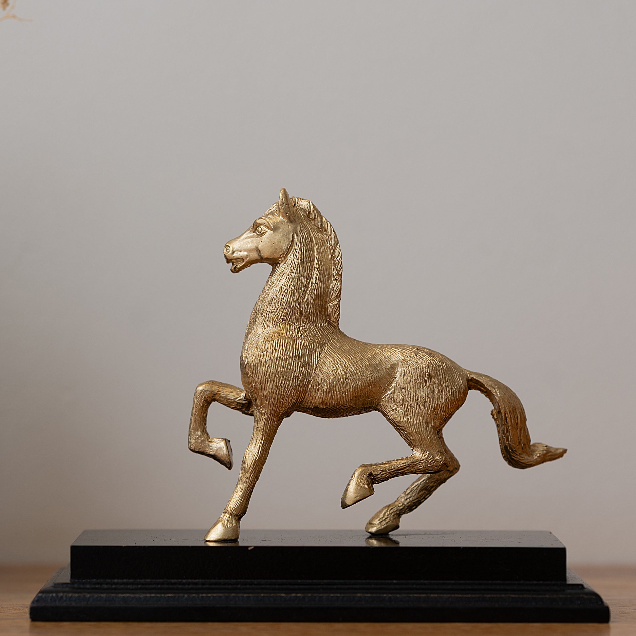 Brass Metallic Galloping Horse Trophy