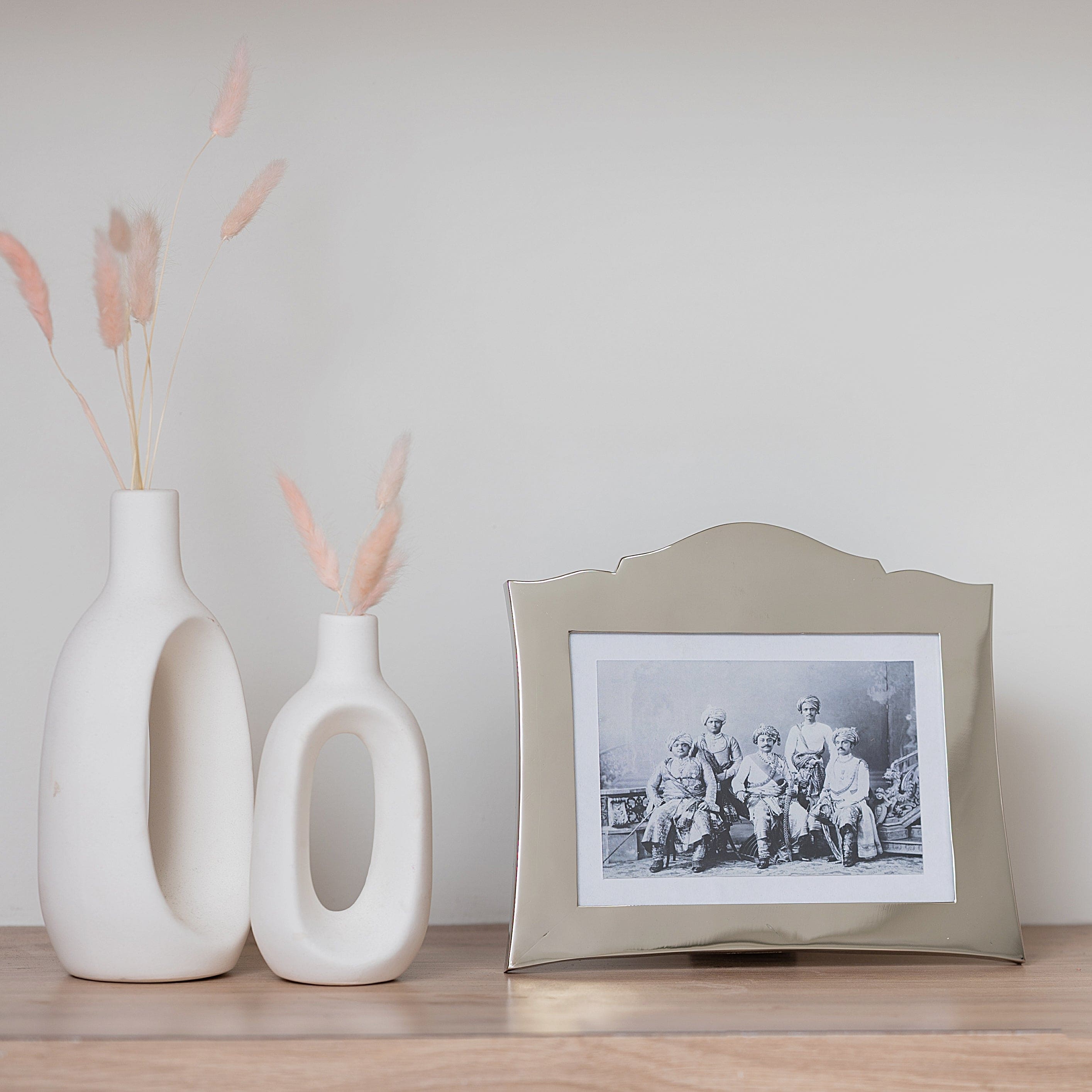 Majestic Jodhpur Silver Metallic Photo Frame | Landscape Edition