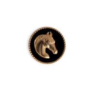 Black Horse Button