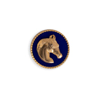 Blue Horse Button
