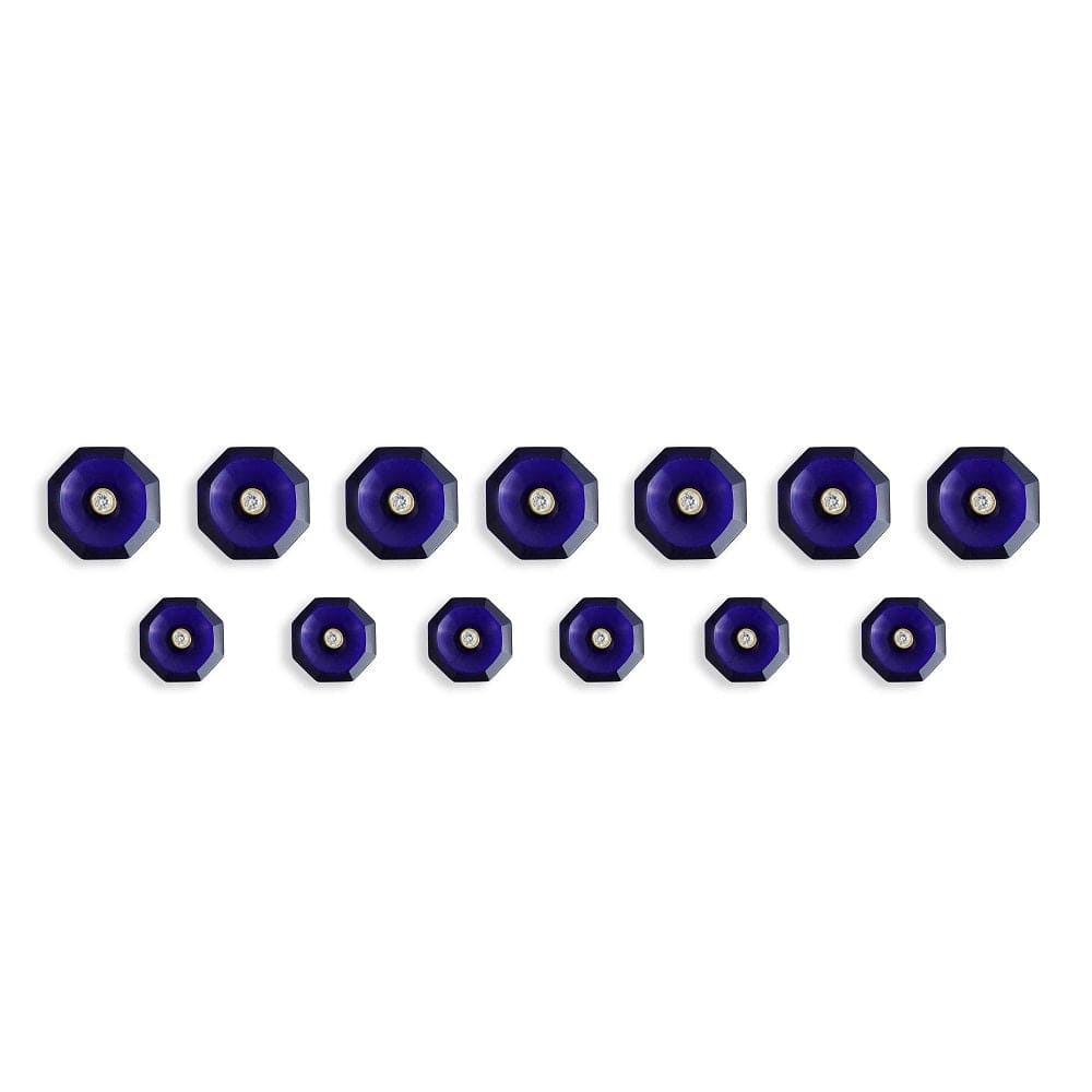 Blue Onyx Concave Buttons | Suit Buttons | JRT Handicrafts