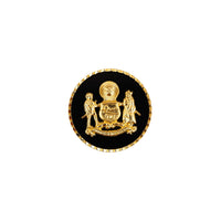 Mewar Clan Gold Plated Black Buttons
