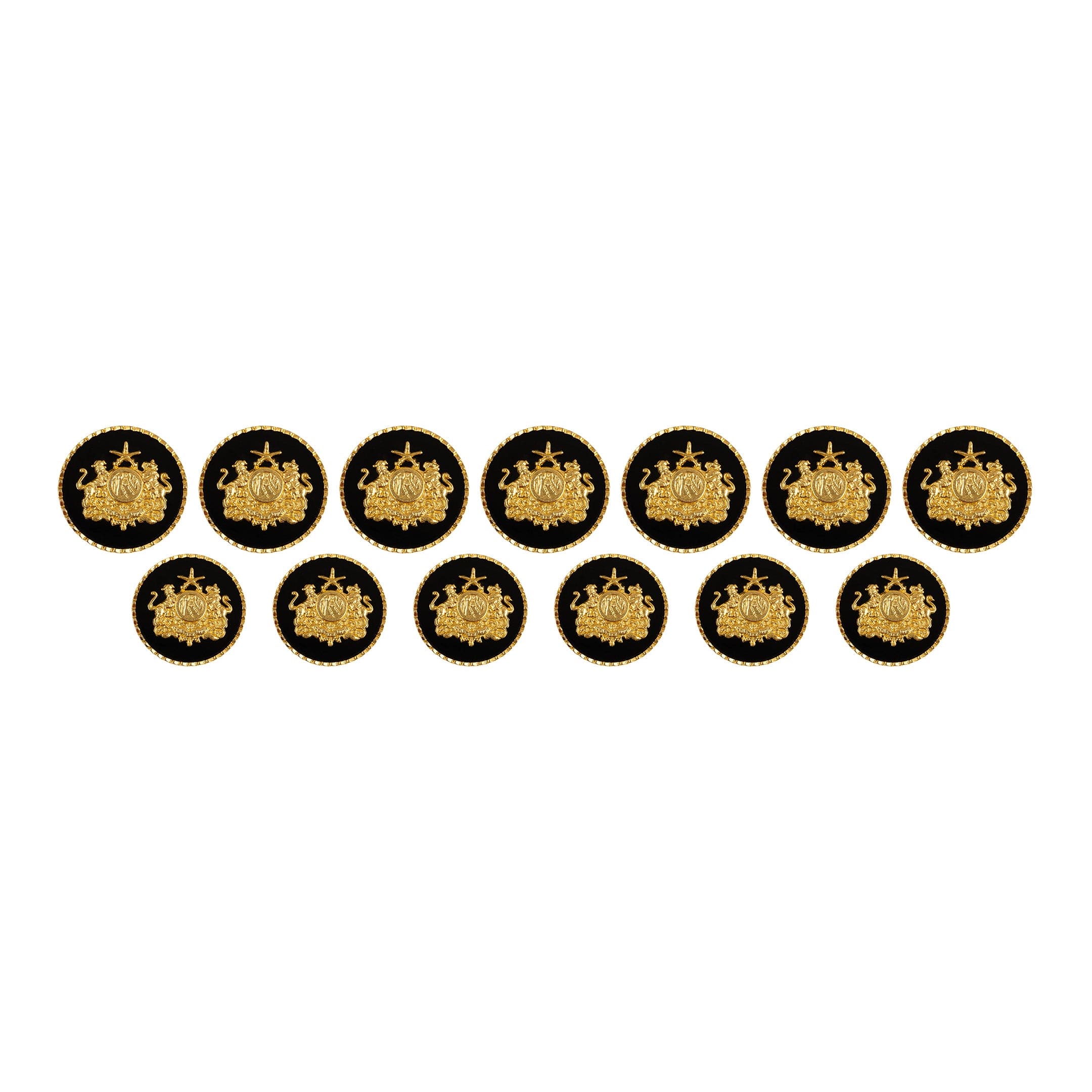 Sirohi Clan Gold Plated Black Buttons