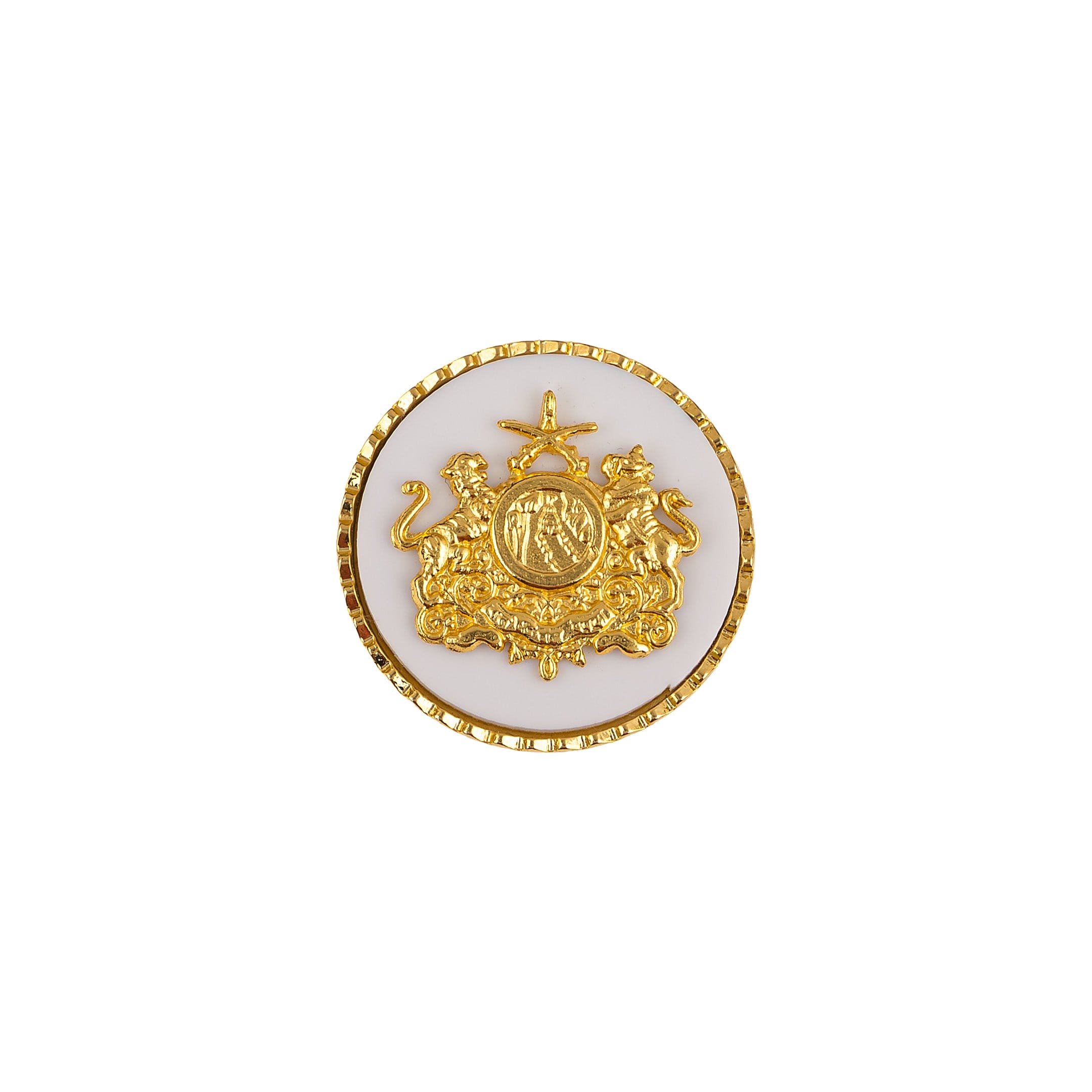 Sirohi Clan Gold Plated White Buttons