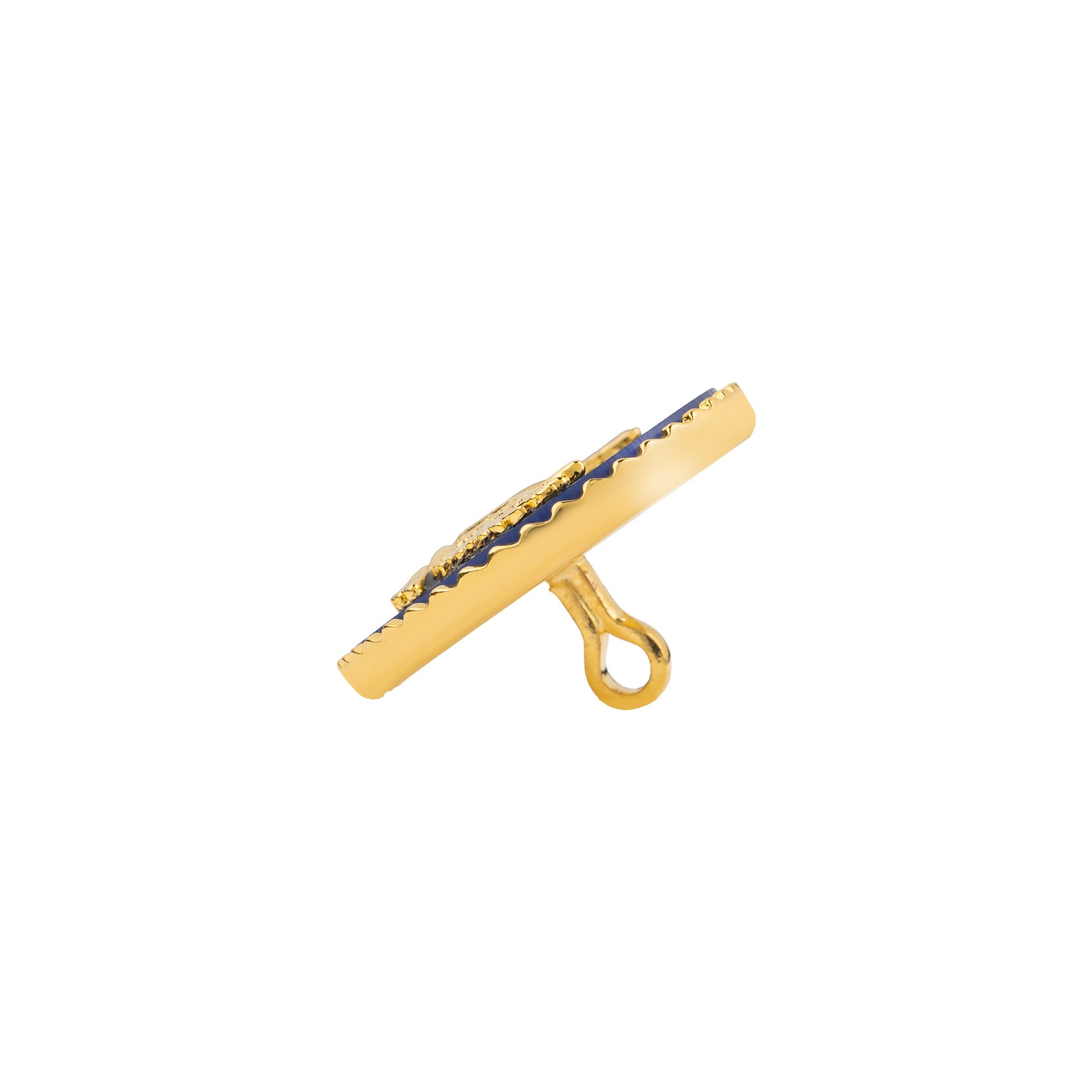Marwar Eagle Handcrafted Gold-Plated Blue Buttons
