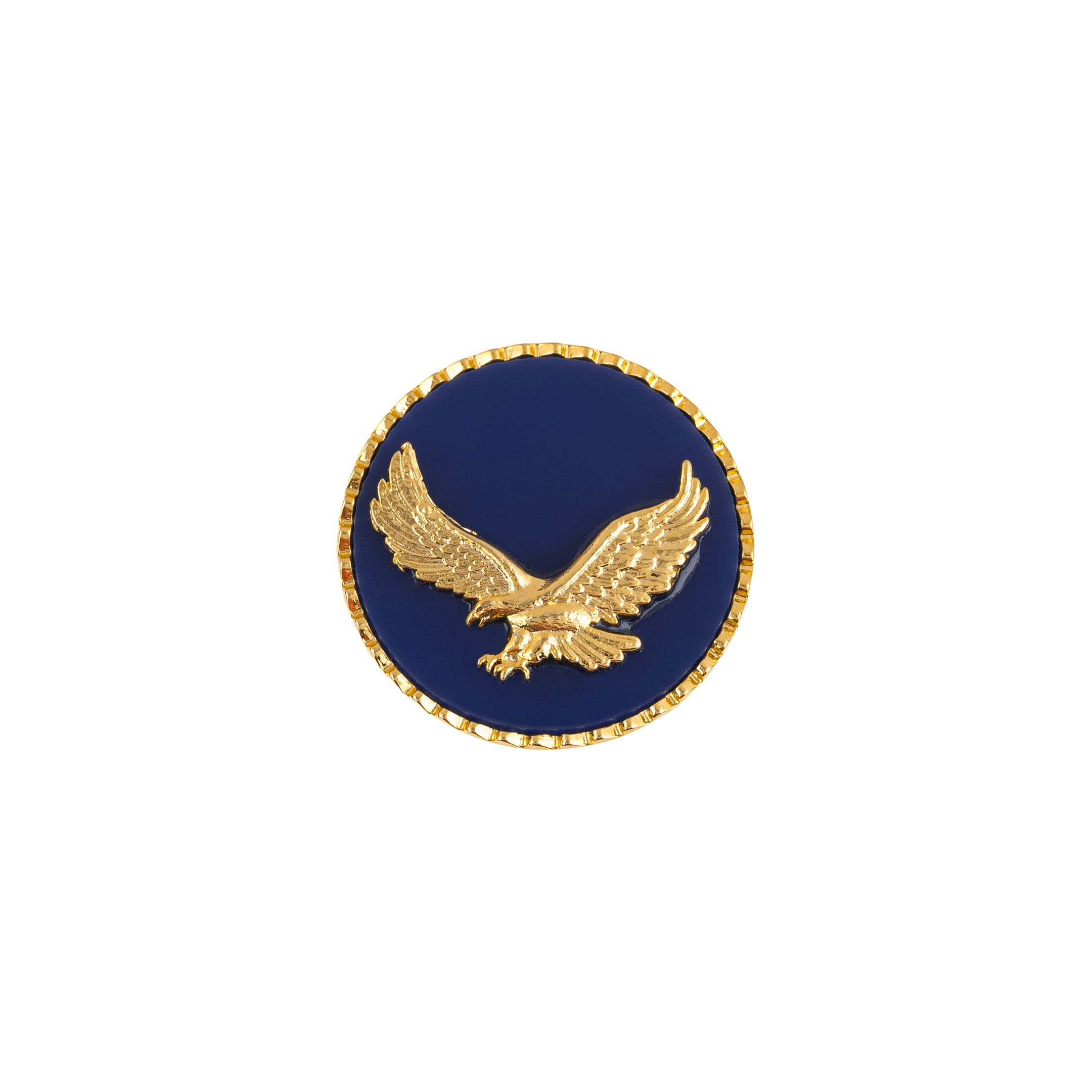 Marwar Eagle Handcrafted Gold-Plated Blue Buttons