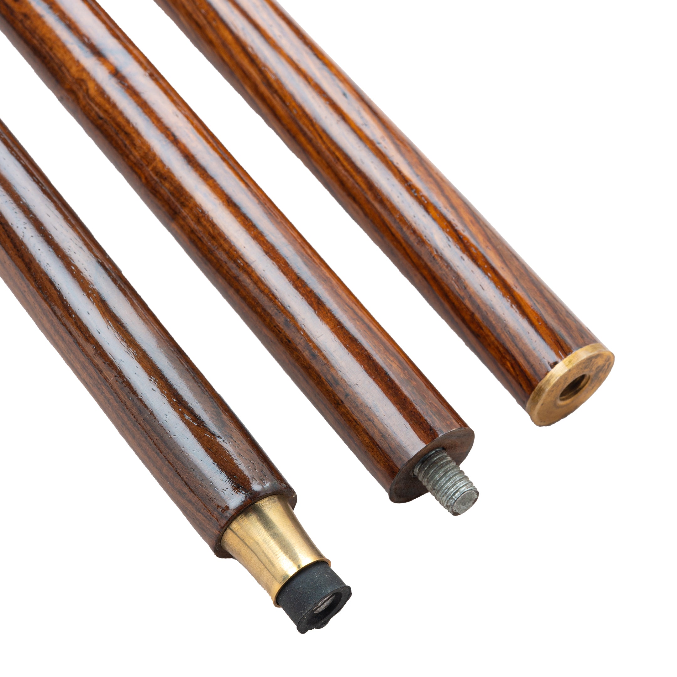 Luxury Short Golf-Style Natural Polish Walking Stick in Indian Rosewood