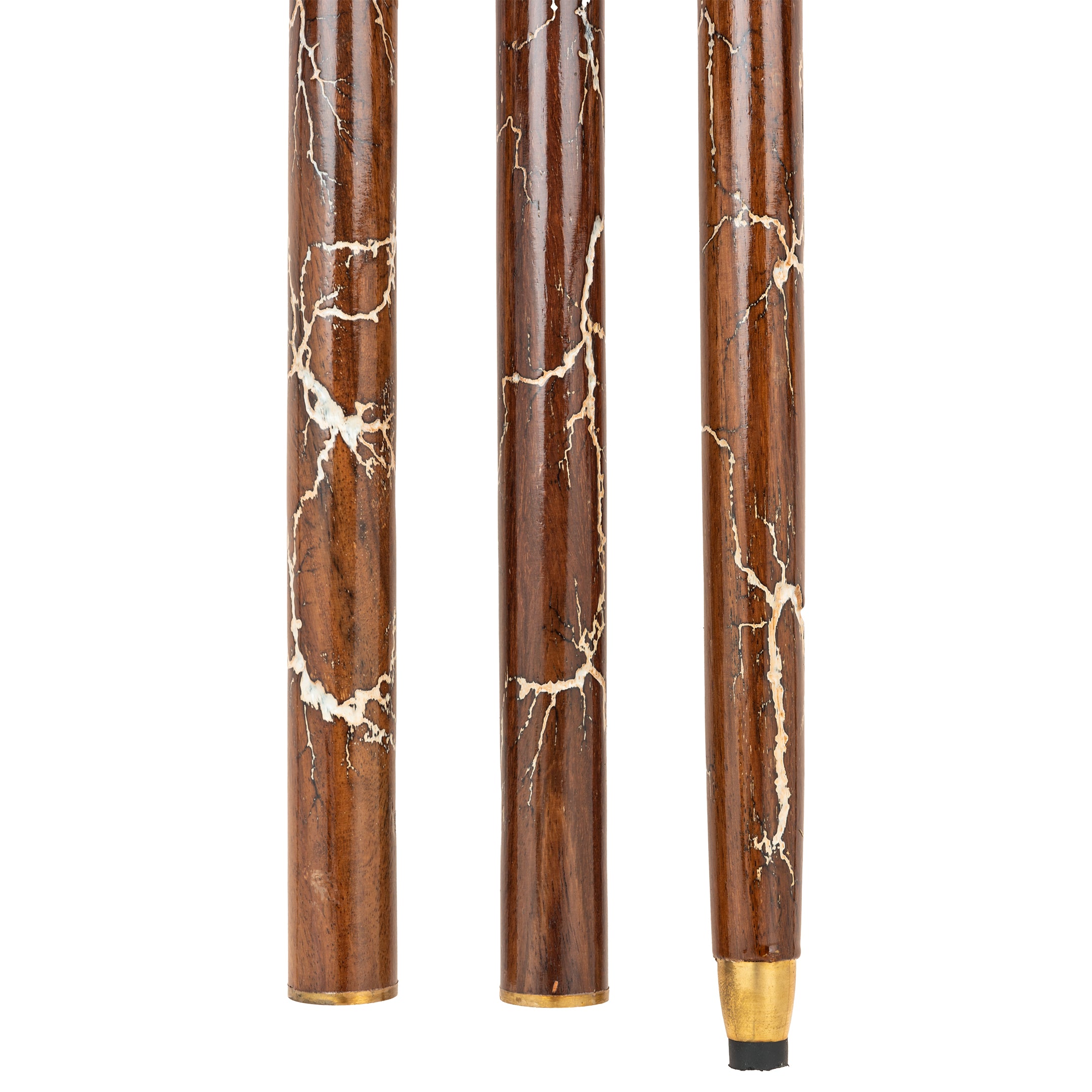 Vintage Style Handcrafted Indian Rosewood Walking Stick Vintage Three Piece Cane