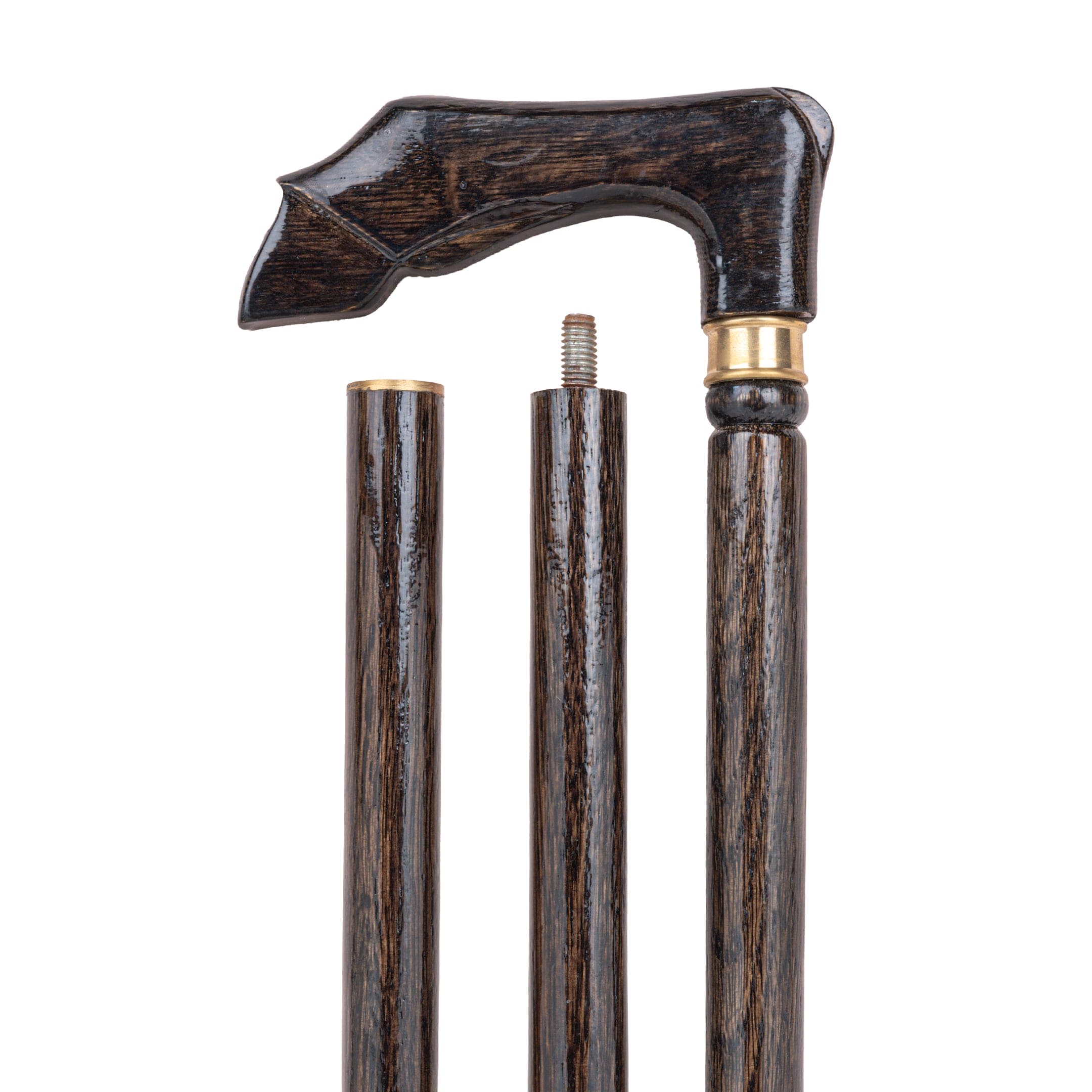 Horseleg Inspired walking Stick crafted in Walnut Shade Indian Rosewood