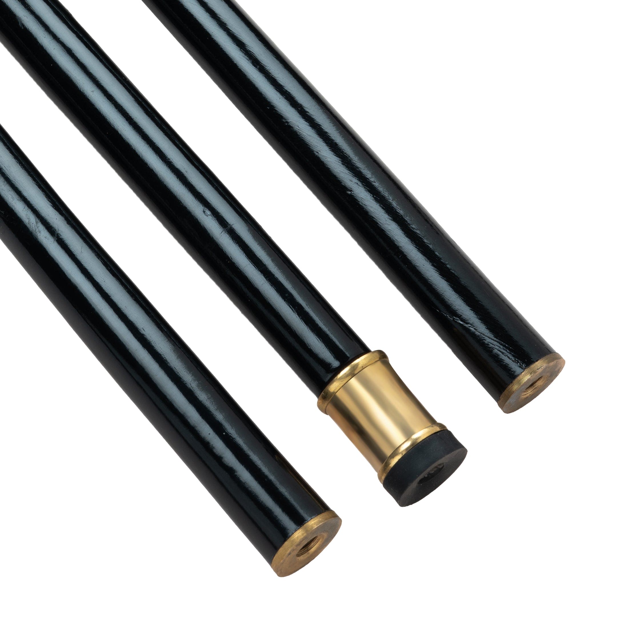 Handcrafted Beechwood Folding Walking Stick with Antique Brass Eagle Head Handle