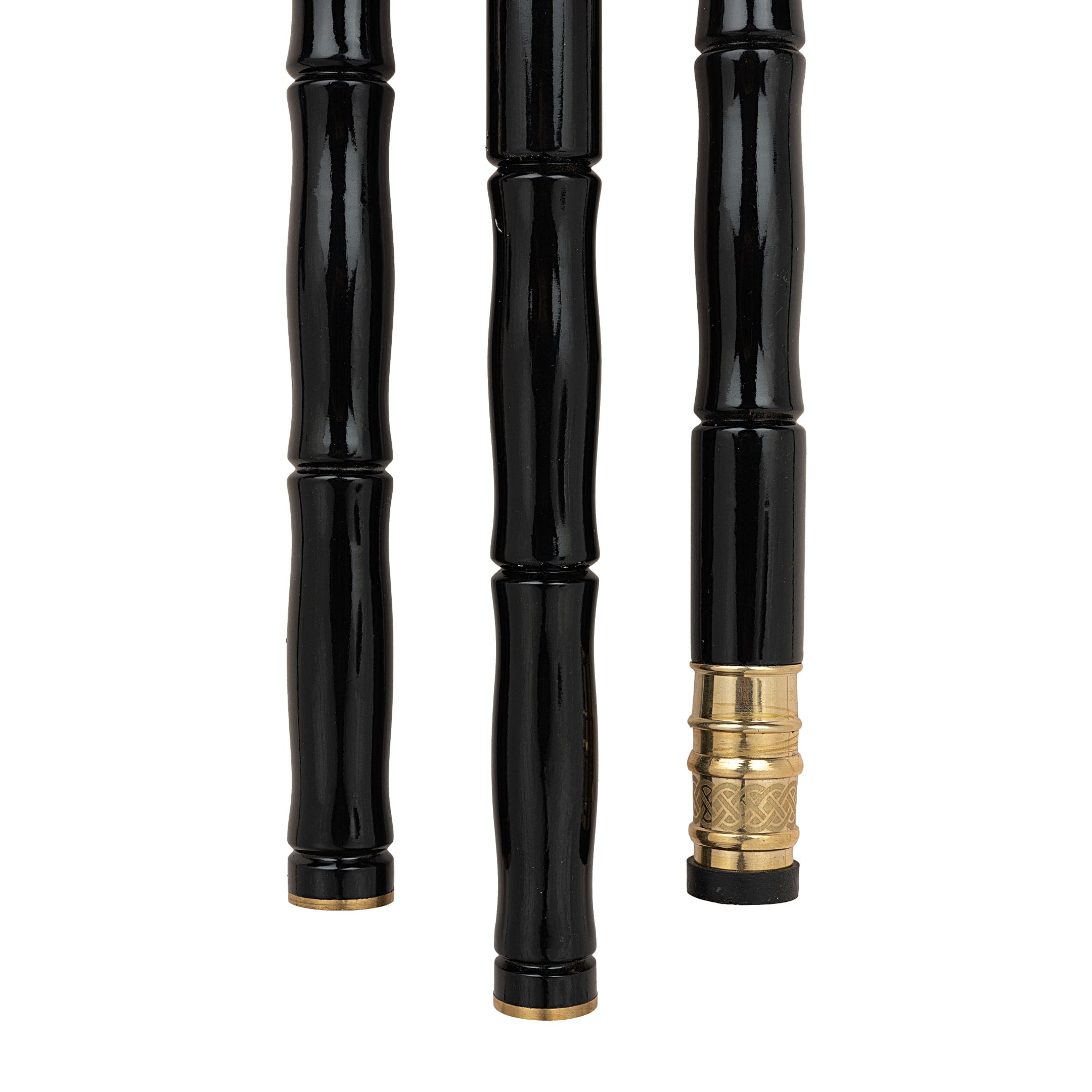 Antique Brass Cobra Head Handle Walking Stick crafted three fold in Beech Wood