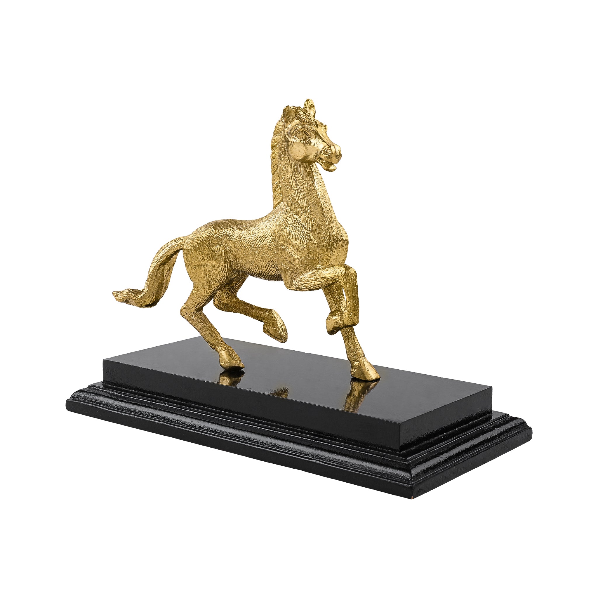 Brass Metallic Galloping Horse Trophy