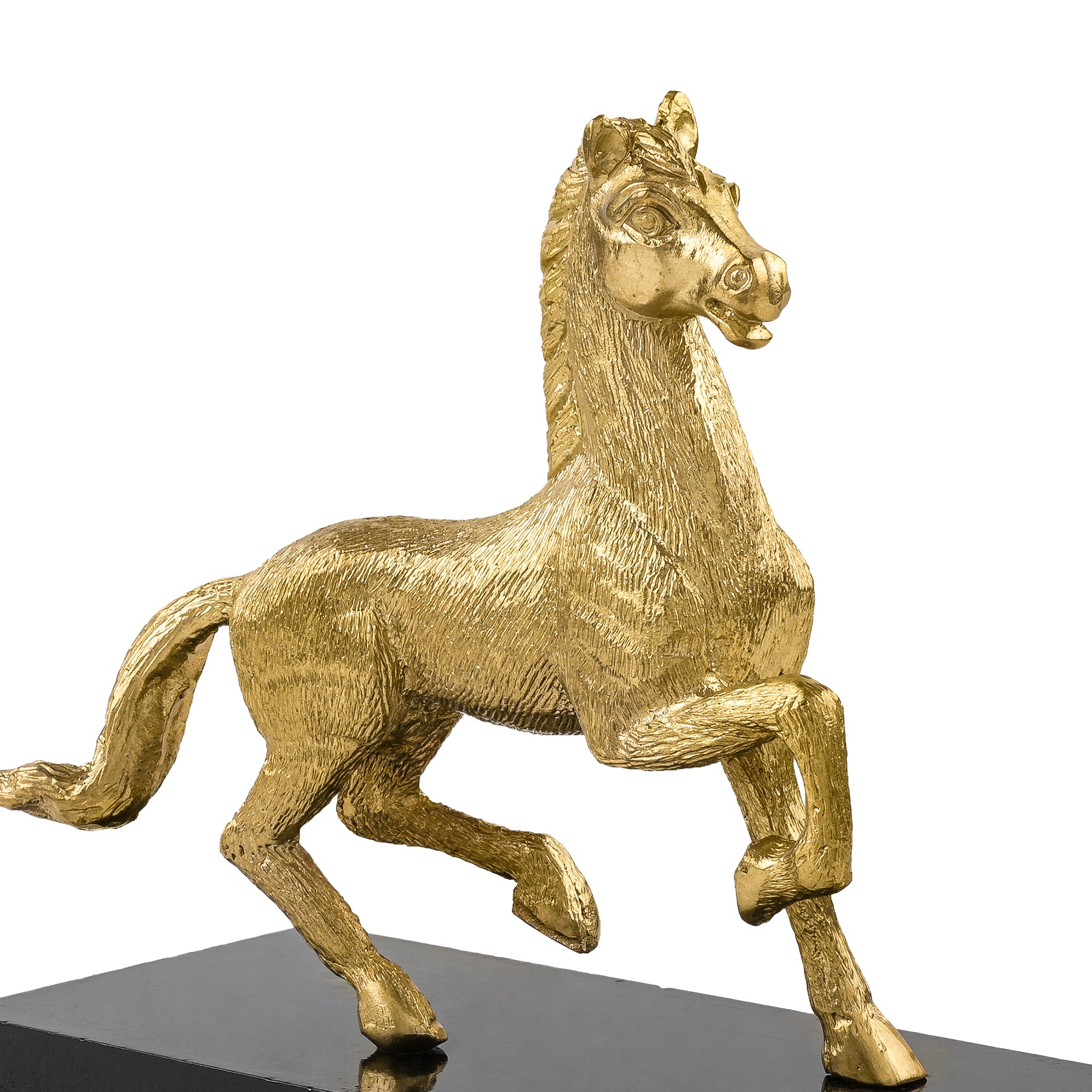Brass Metallic Galloping Horse Trophy
