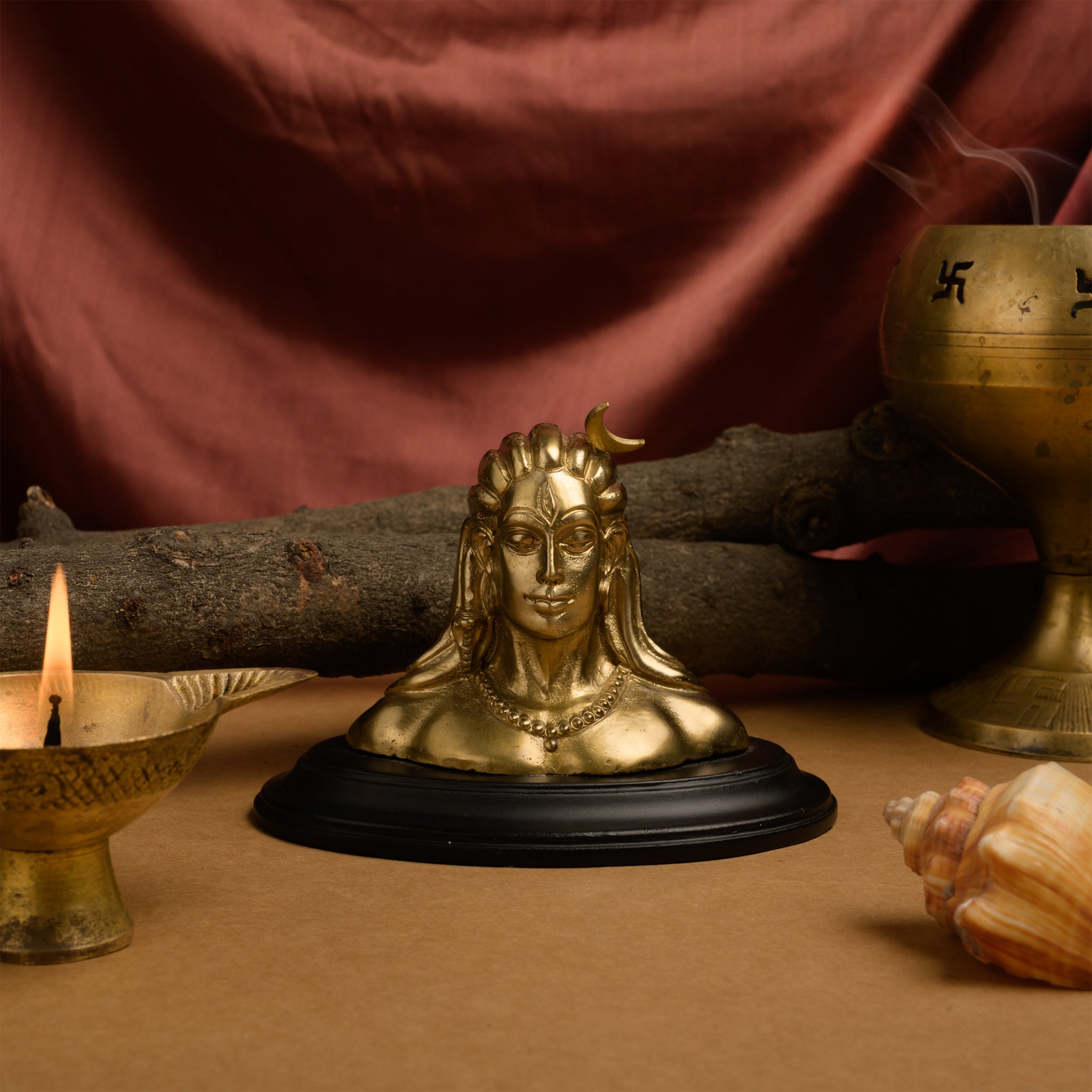 Brass Metallic Adi Shiva Statue