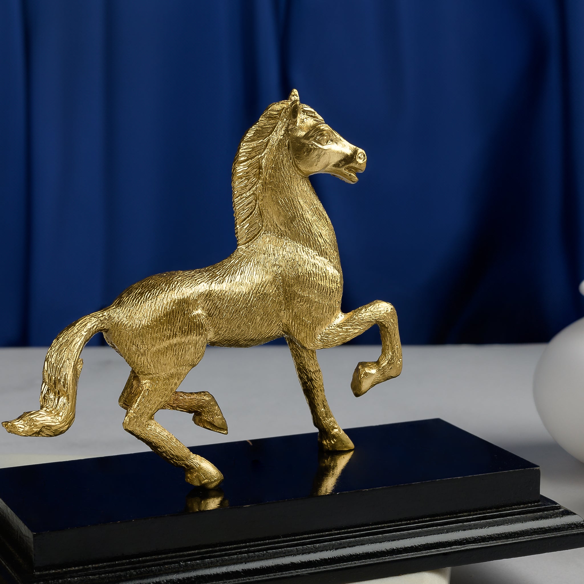 Brass Metallic Galloping Horse Trophy