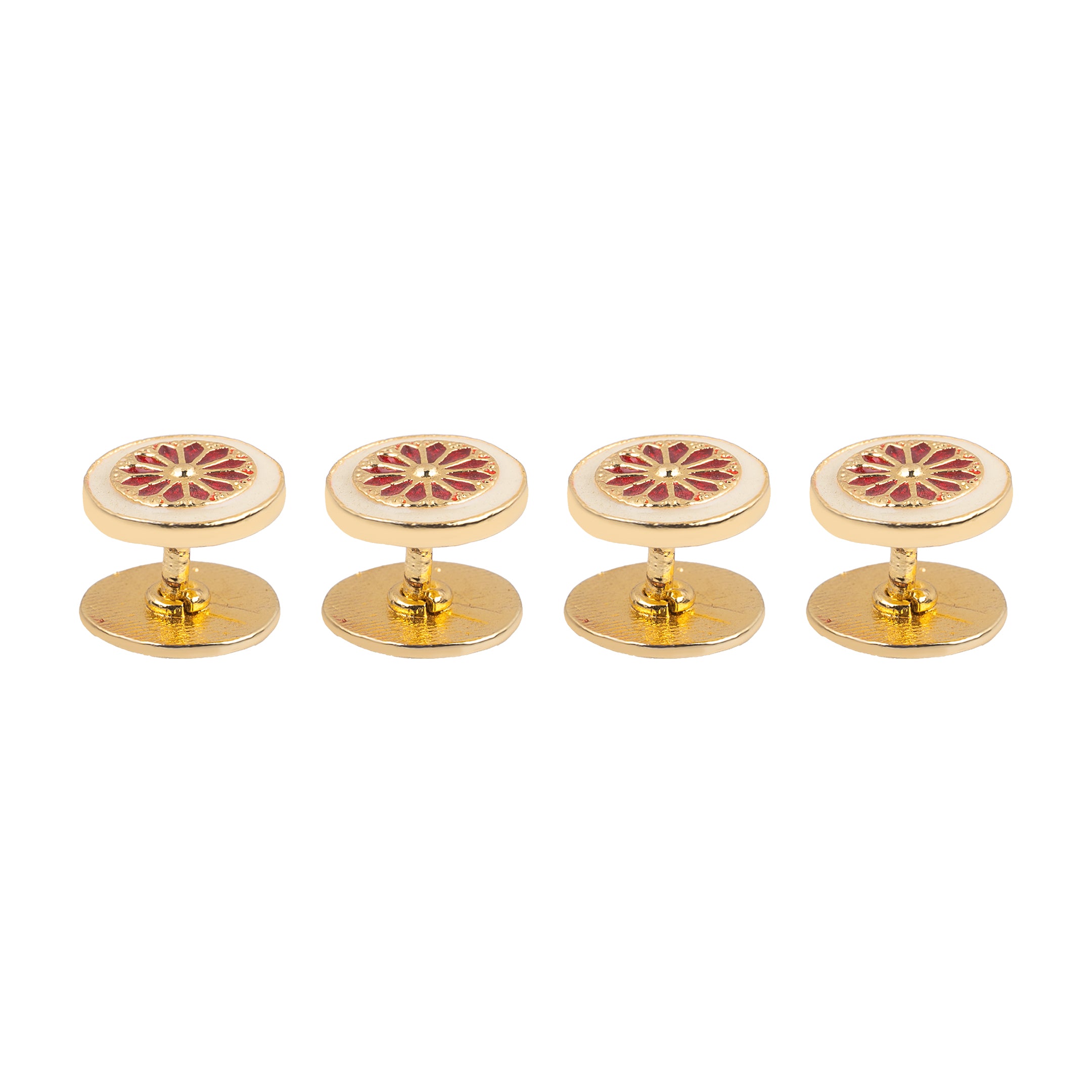 Mandala Inspired Handcrafted Gold Plated Kurta Button Set