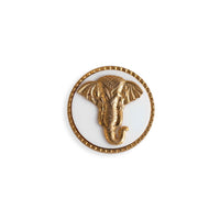 Elephant Buttons (White)