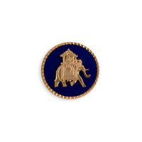 Elephant Howdah Button Set (Blue)
