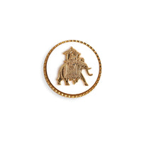 Elephant Howdah Button Set (White)