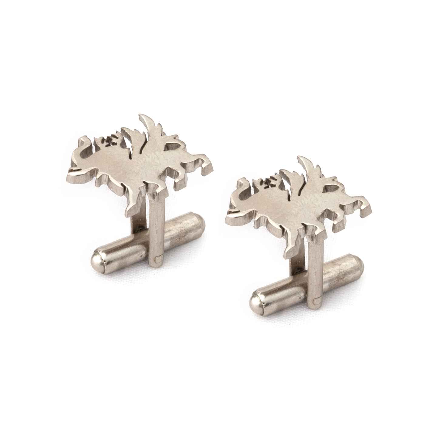 Initial Monogram Silver Plated Cufflinks For Men | JRT Handicrafts