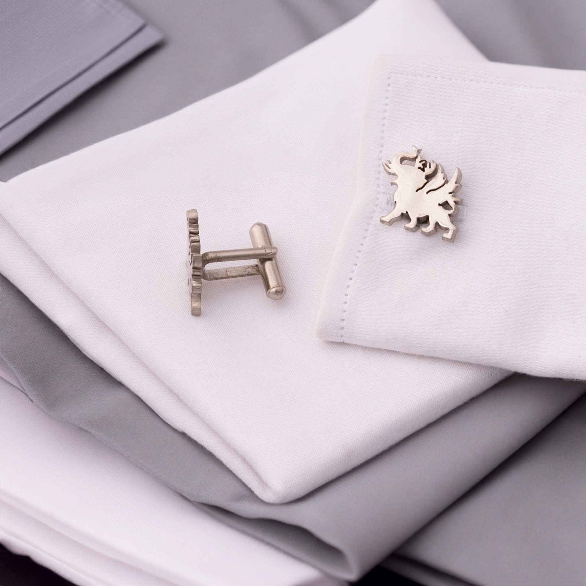 Initial Monogram Silver Plated Cufflinks | personalised cufflinks set | JRT Handicrafts