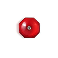 Red Onyx Concave Buttons