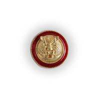 Red Bengali Tiger Enamel Buttons