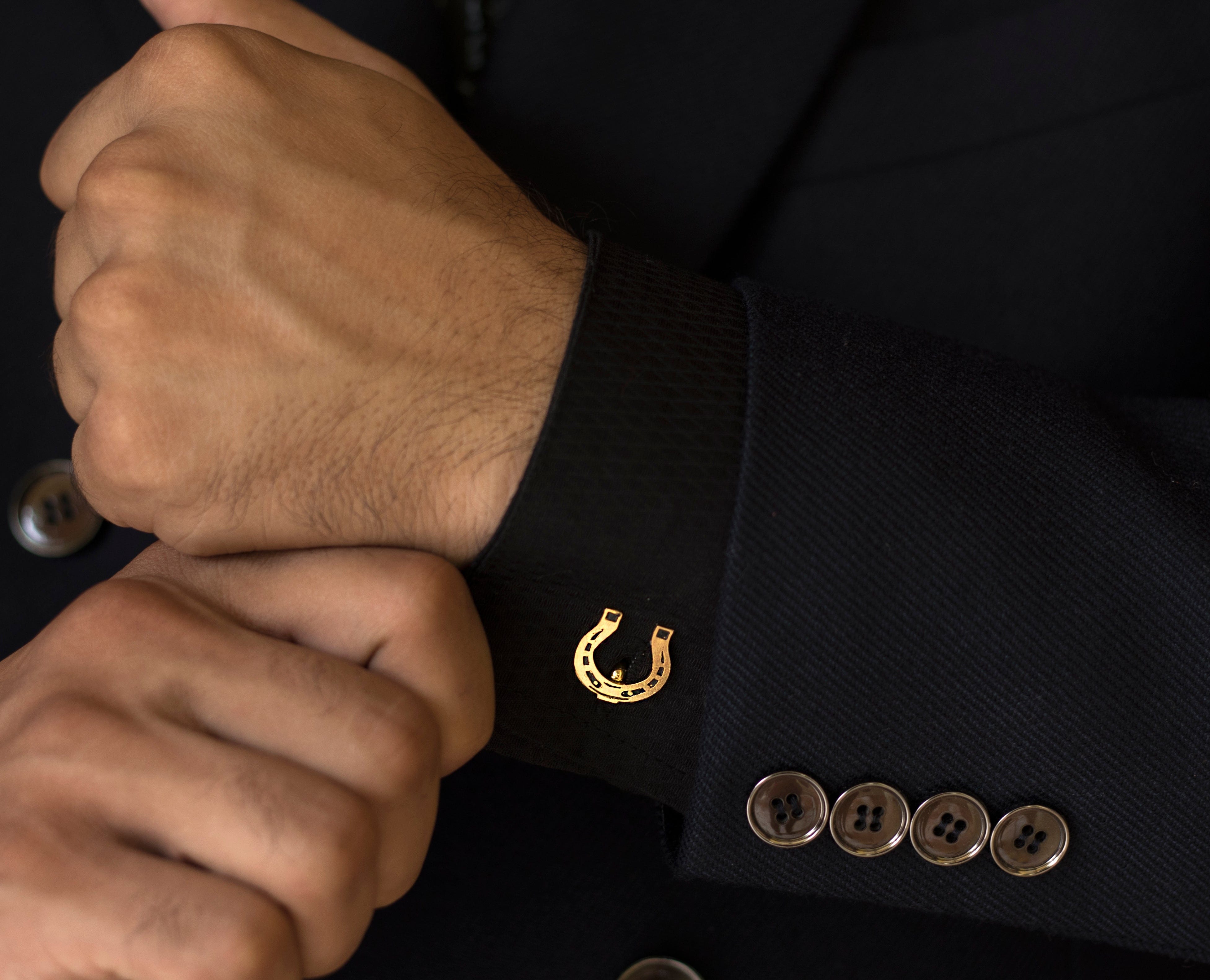 Handcrafted Horseshoe Cufflinks For Blazer | JRT Handicrafts