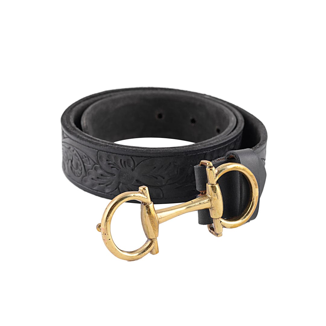 Horse Stirrups Brass Buckle Belt | genuine leather belt for mens | JRT Handicrafts