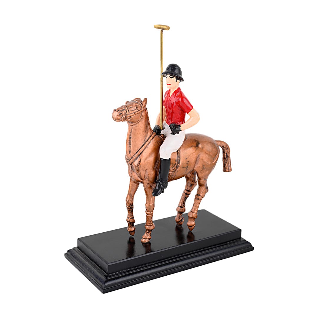 Handcrafted Equestrian Statue | office table decoration items | JRT Handicrafts