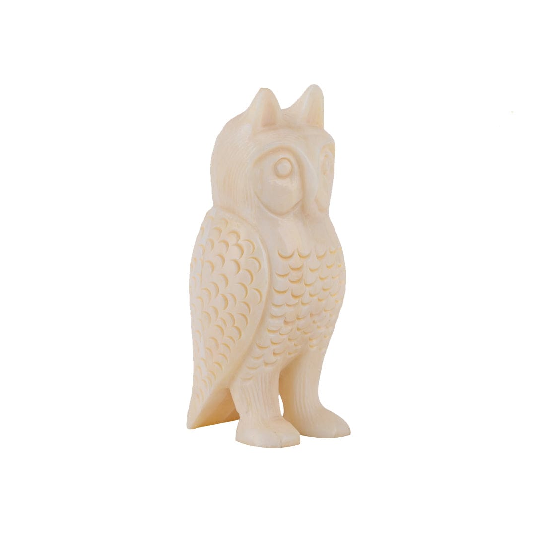 Handcrafted Bone Inlay Owl | home decor statues | table decor items | JRT Handicrafts