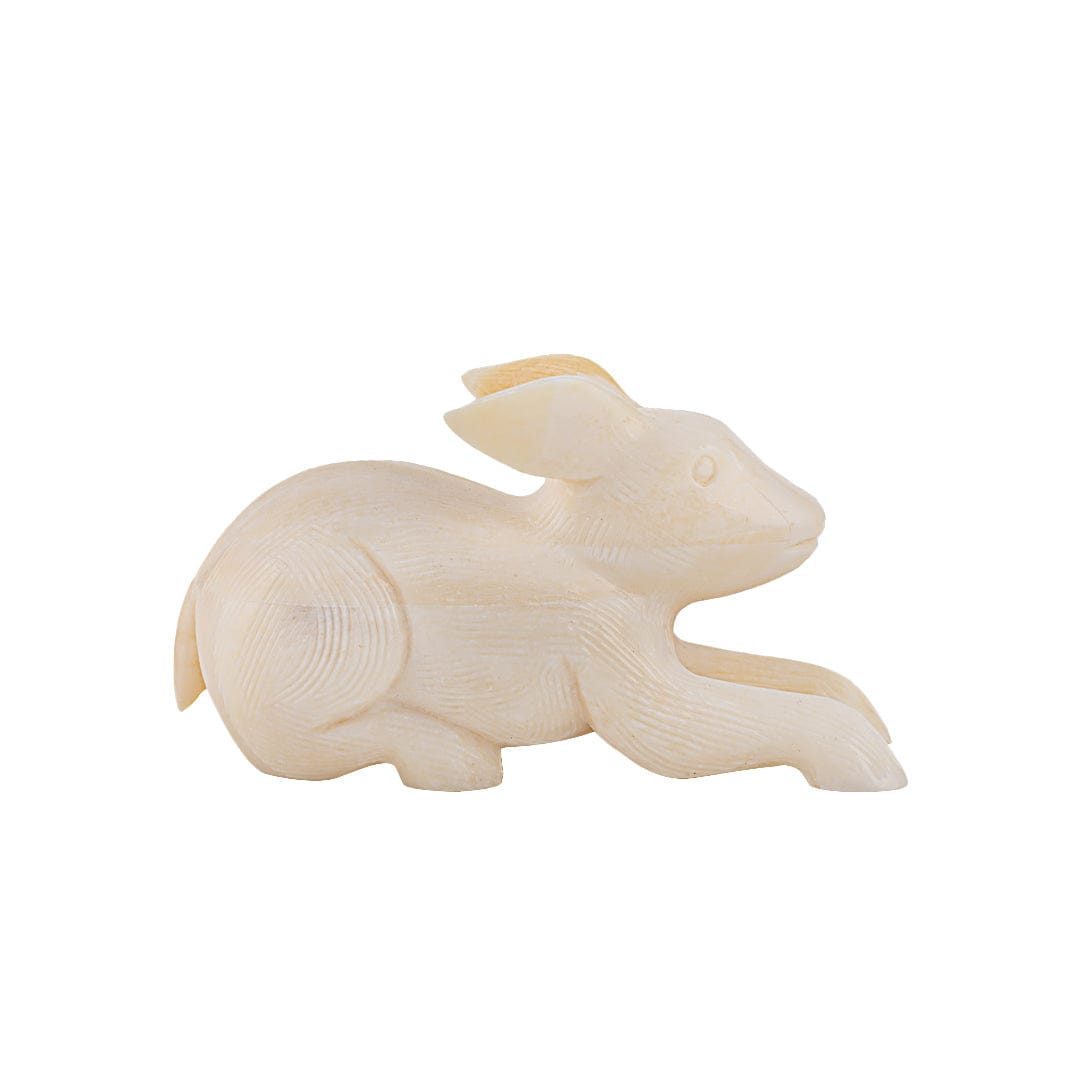 Handcrafted Bone Inlay Rabbit Paperweight | table decor items | home decor showpiece | JRT Handicrafts