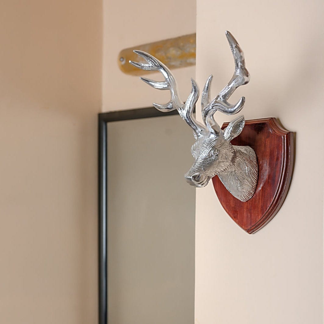 Wall Hanging Swap Deer Aluminum Trophy | premium wall decor items | JRT Handicrafts